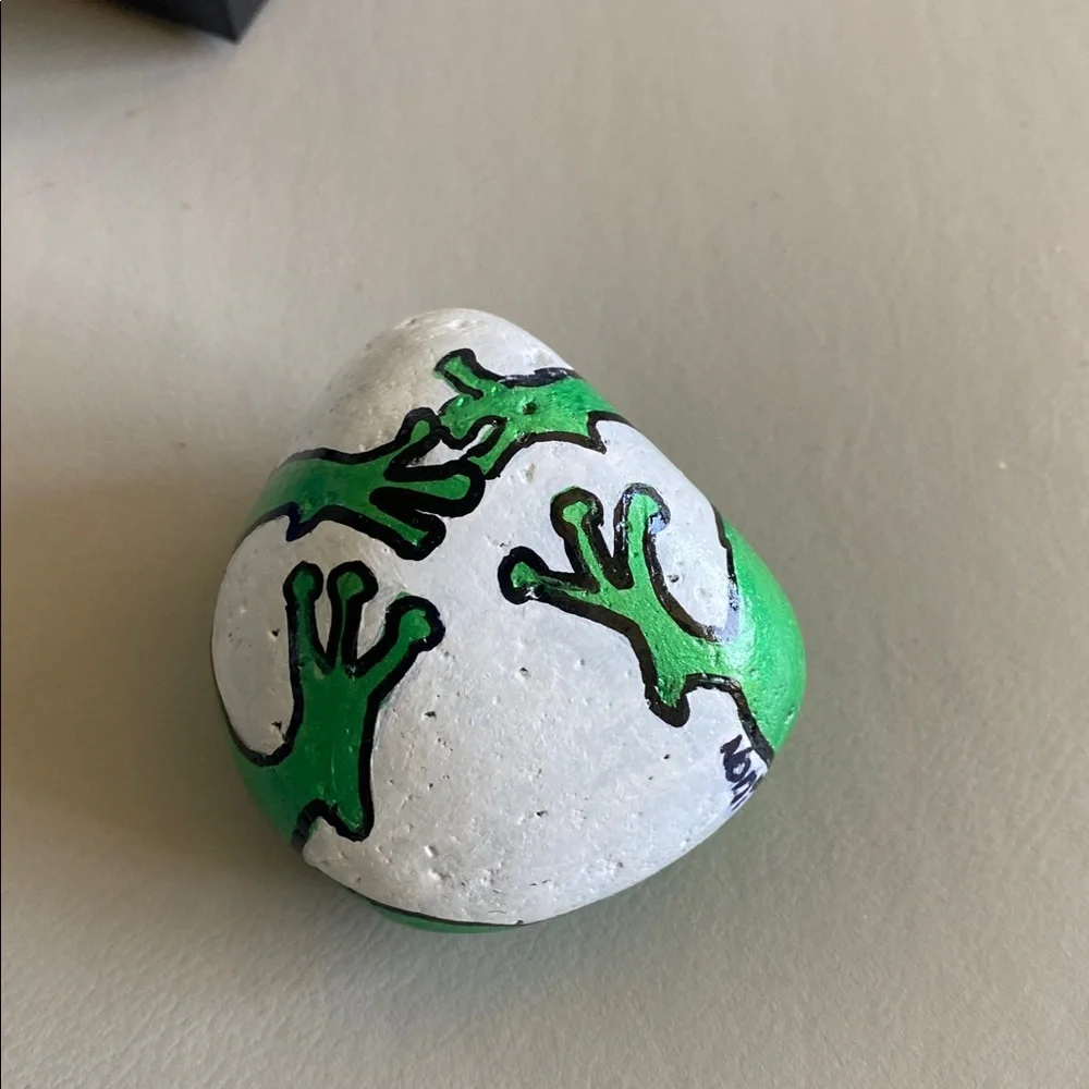 Rock Art Frog 2.75” x3” x1.75”